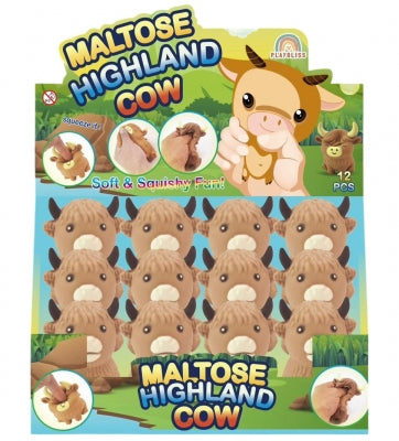 Sugar Maltose Highland Cow Squishy