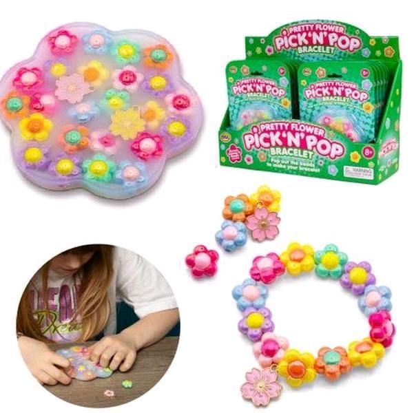 Pick 'N' Pop Bracelets - Choose Pretty Flower or Honeybee