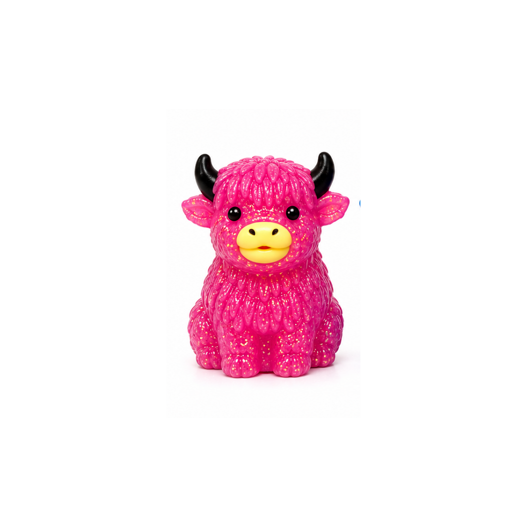 Sparkly Sugar Squishy Highland Cow Squishy
