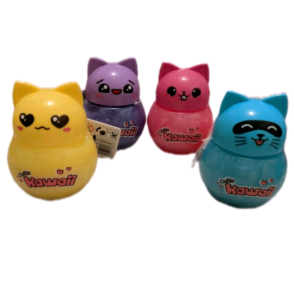 Cute Kawaii Glitter Kitty Slime