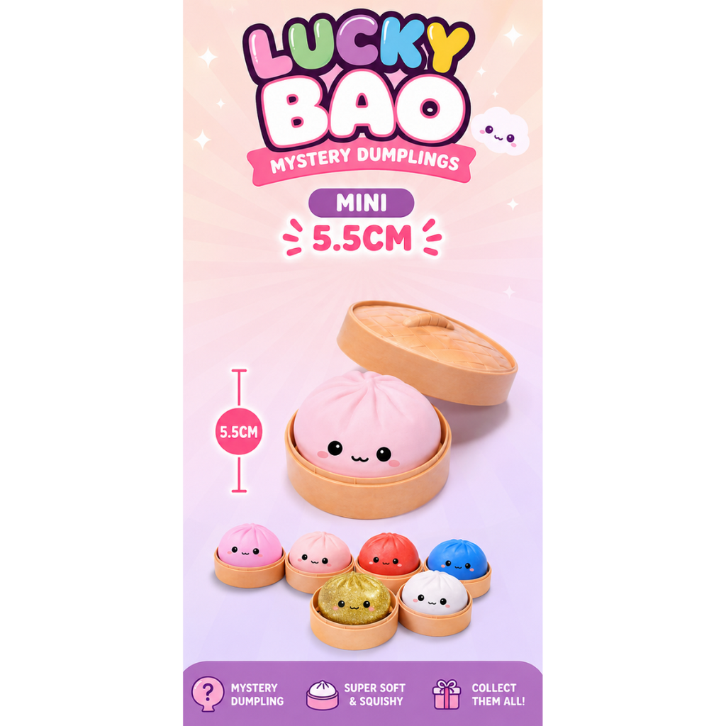 Keycraft Lucky Bao Mystery Dumplings - 8.5cm & 5.5cm