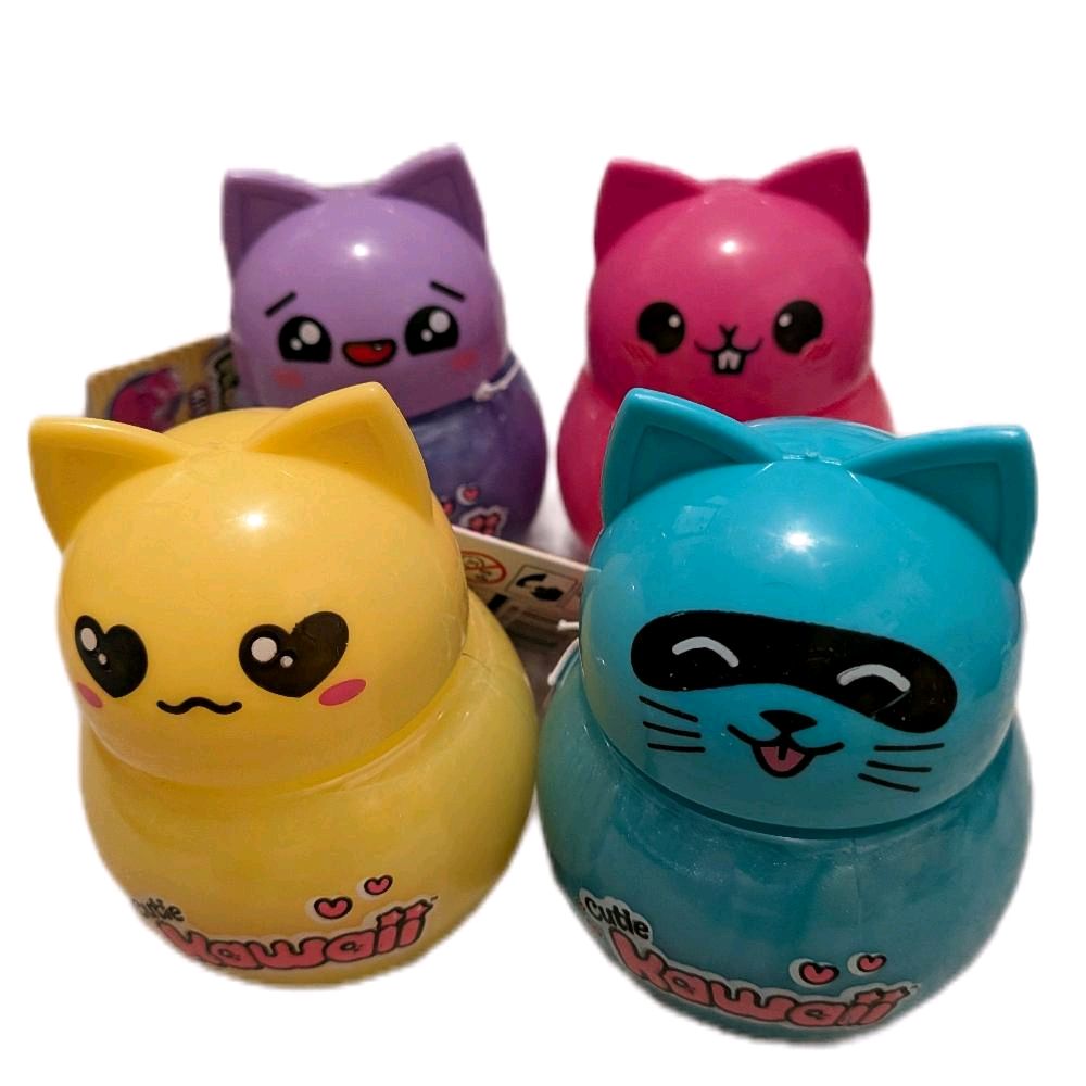 Cute Kawaii Glitter Kitty Slime